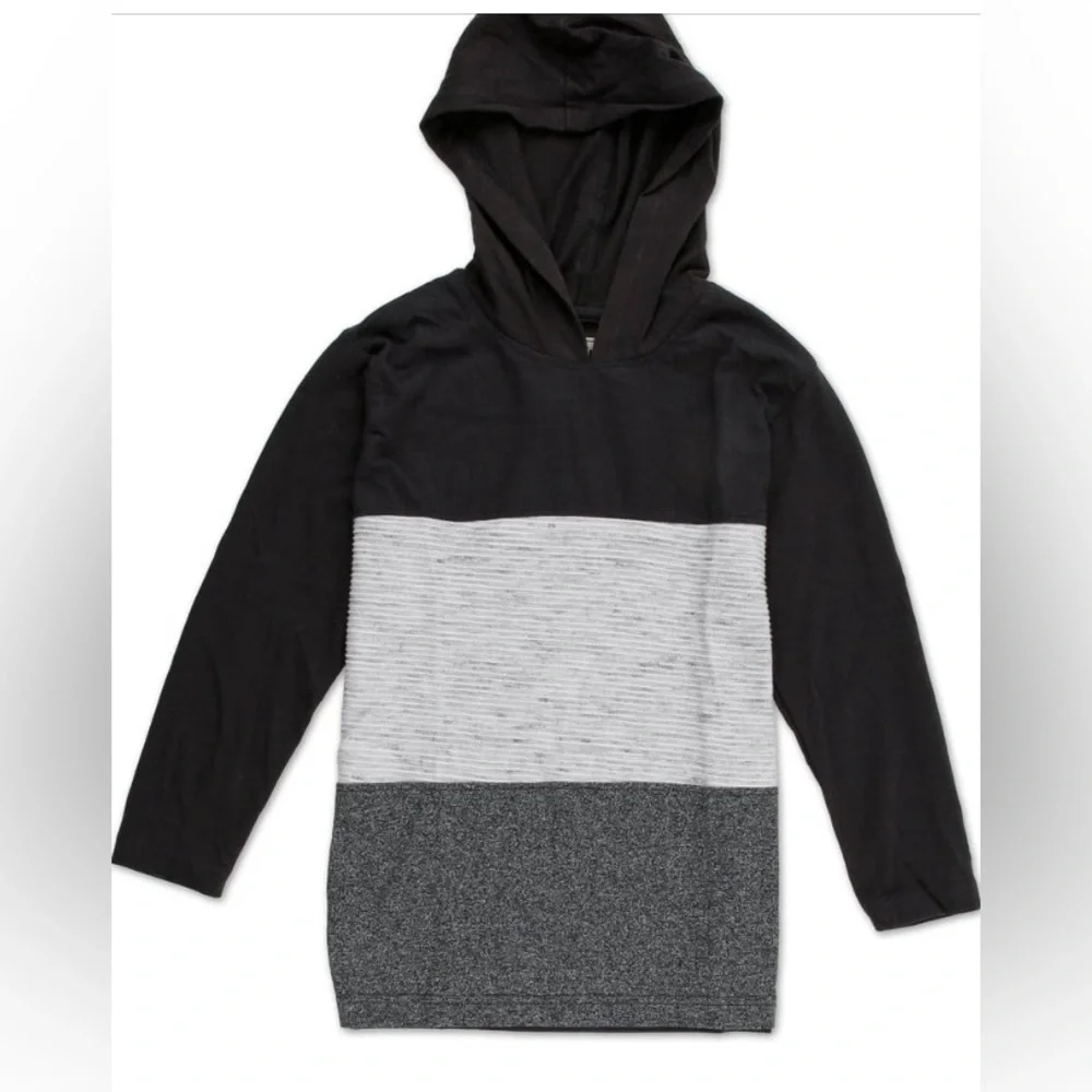 ‼️‼️Clearance -Boys Stripe Print Hooded Shirt